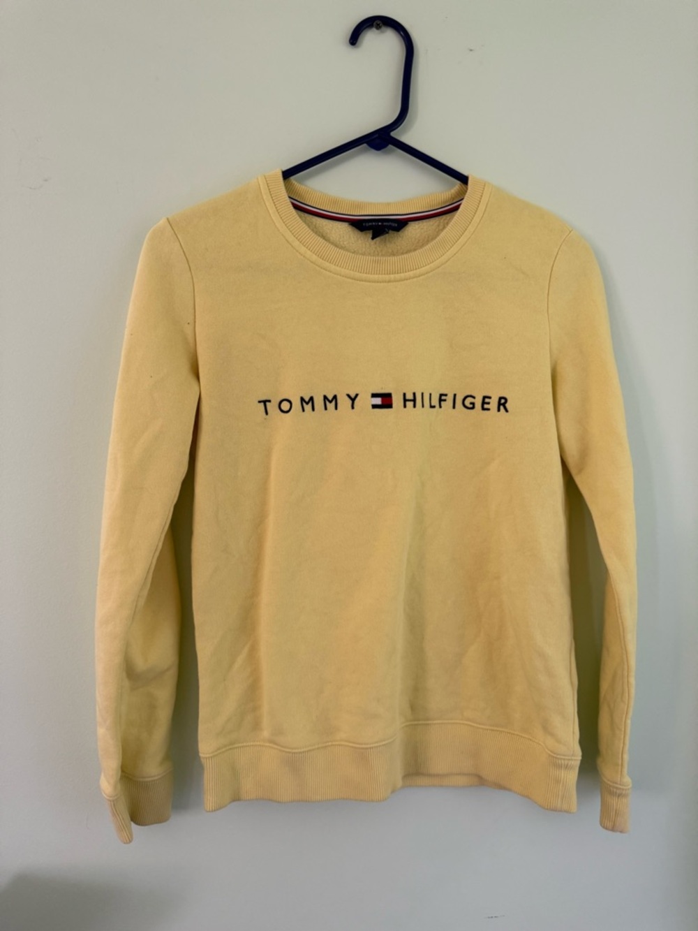 Tommy Hilfiger Yellow Logo Crewneck Sweater - women’s